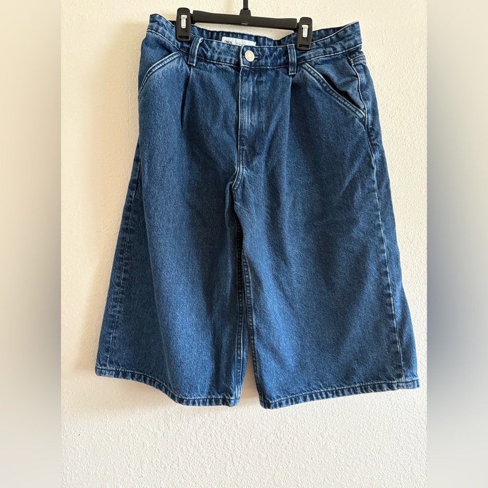 Zara Blue cropped denim